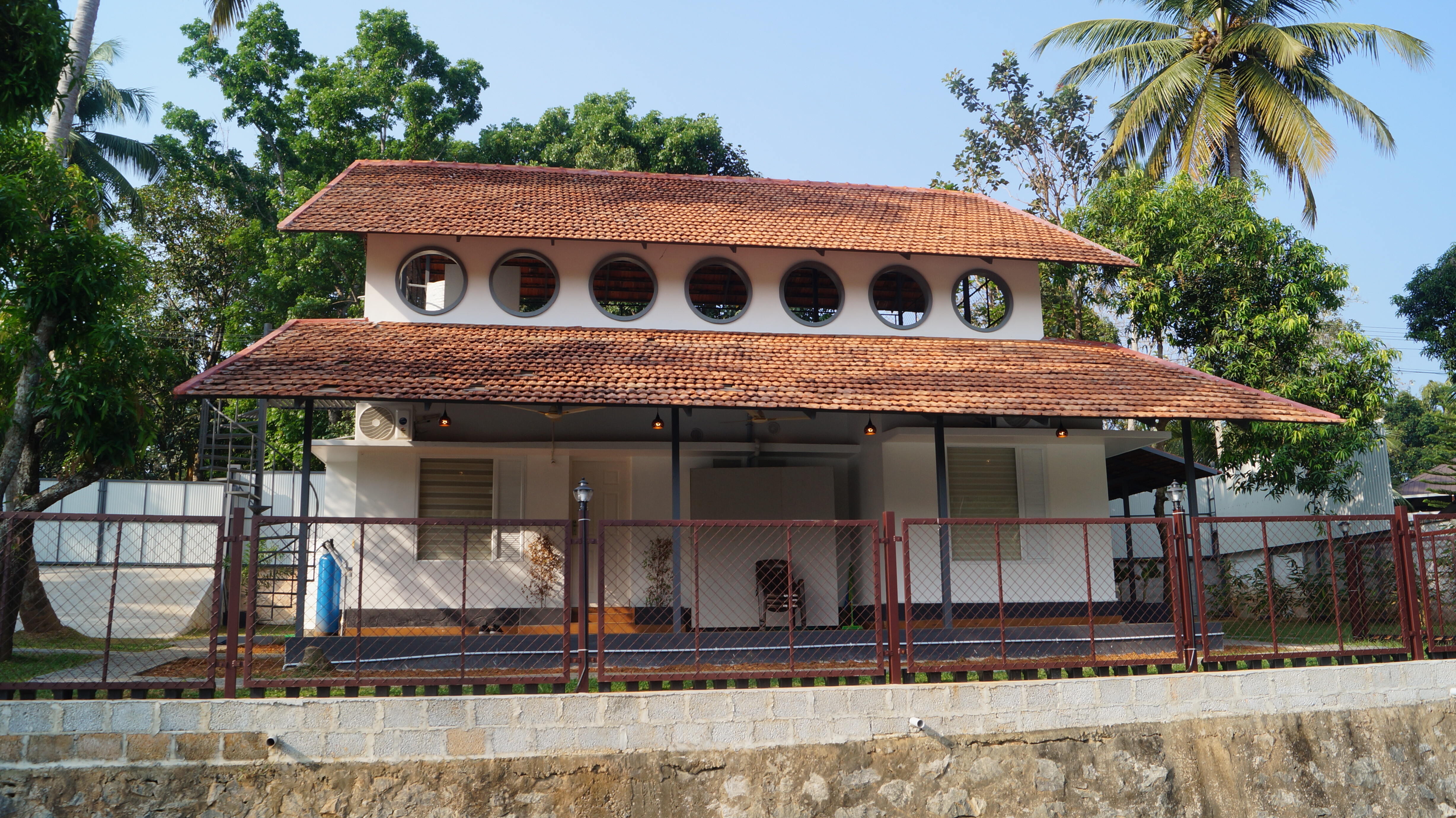 View of the Blue Lake Villa from the river